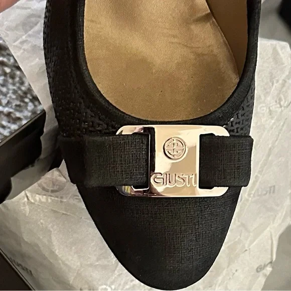 Giovanni Giusti Monita Italian 🇮🇹 Leather Heels Size 7.5 - Picture 3 of 16